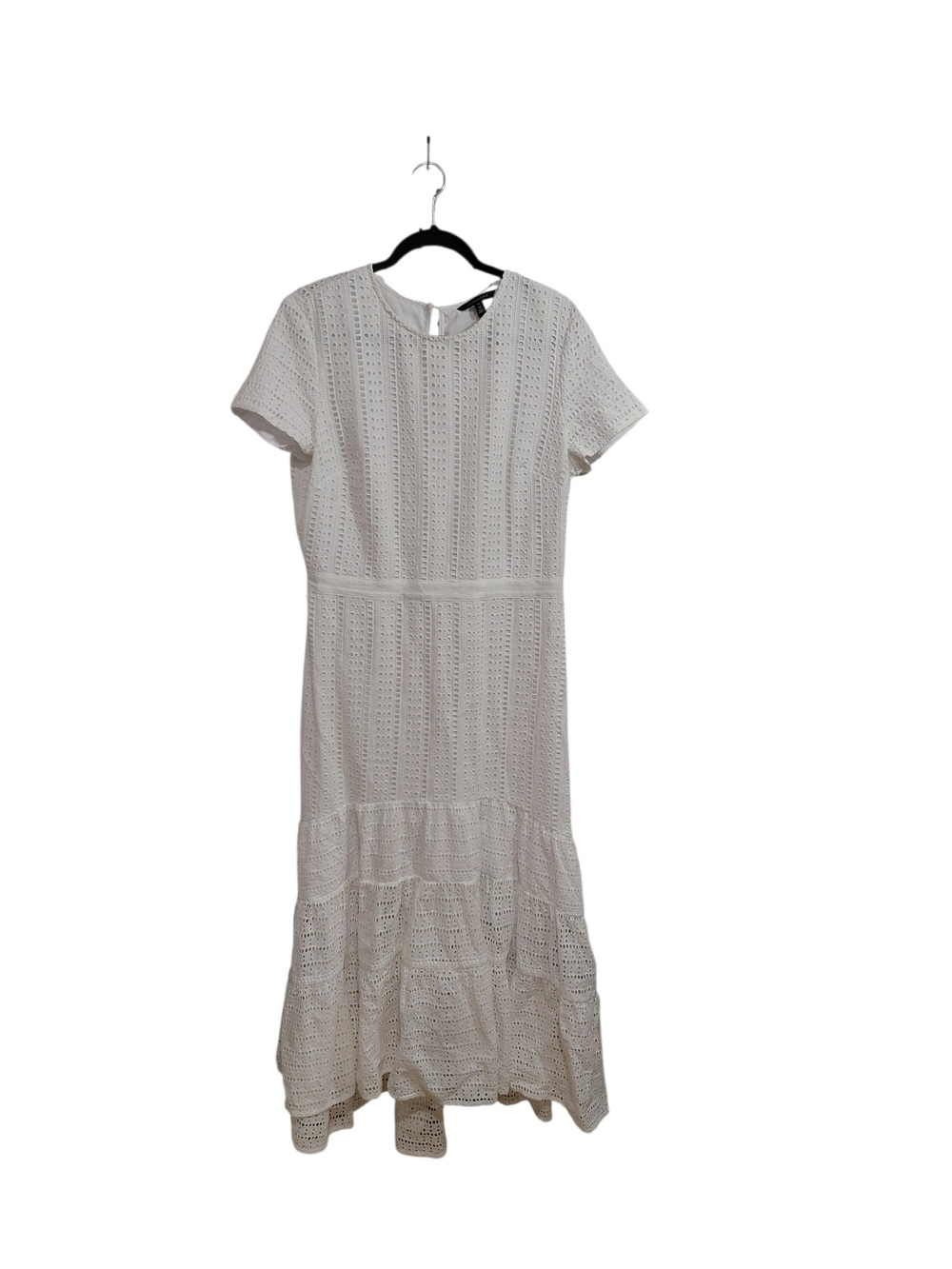 Banana Republic Cream Eyelet Tiered Maxi Dress